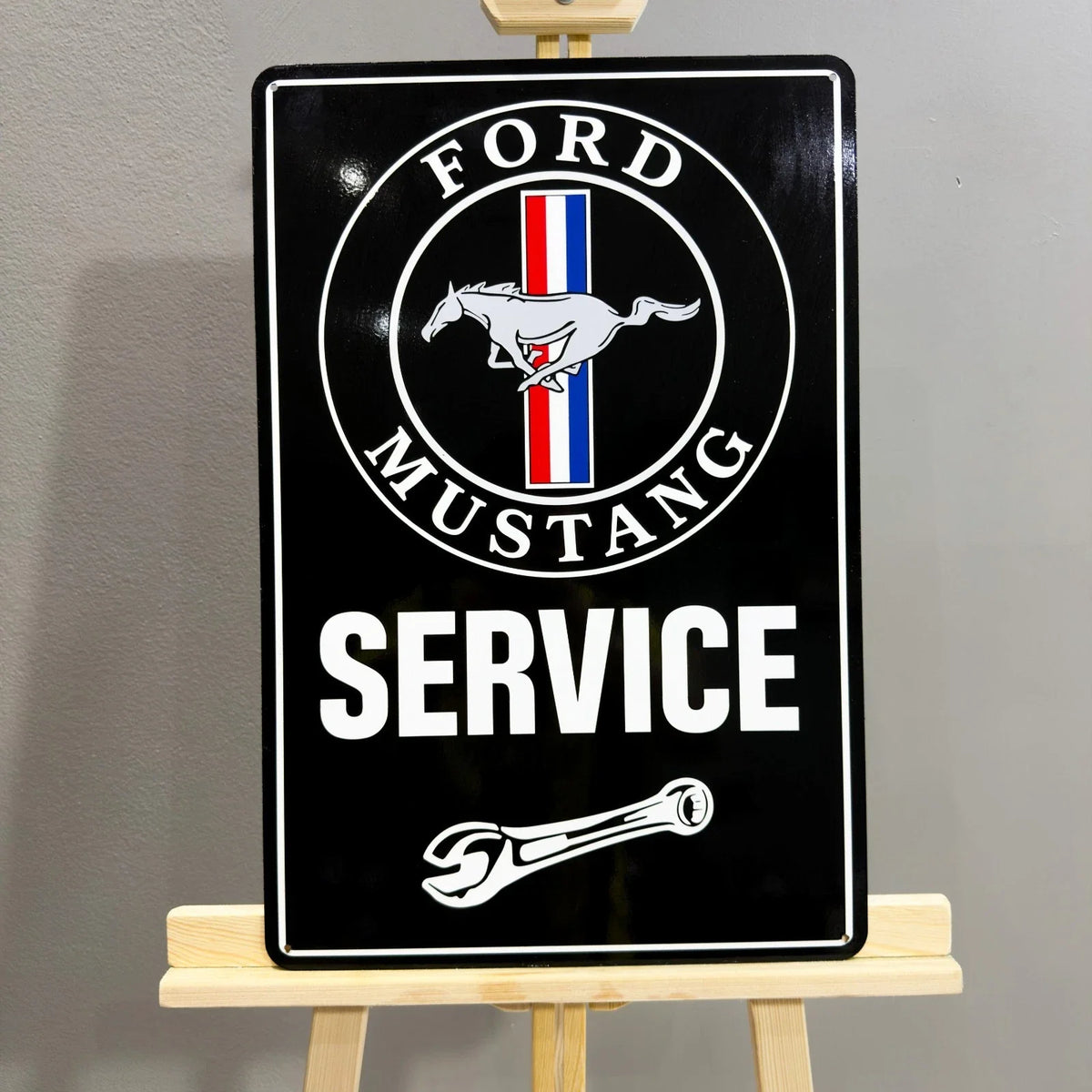Ford Mustang Service Heavy Metal Sign – Garage & Man Cave Decor