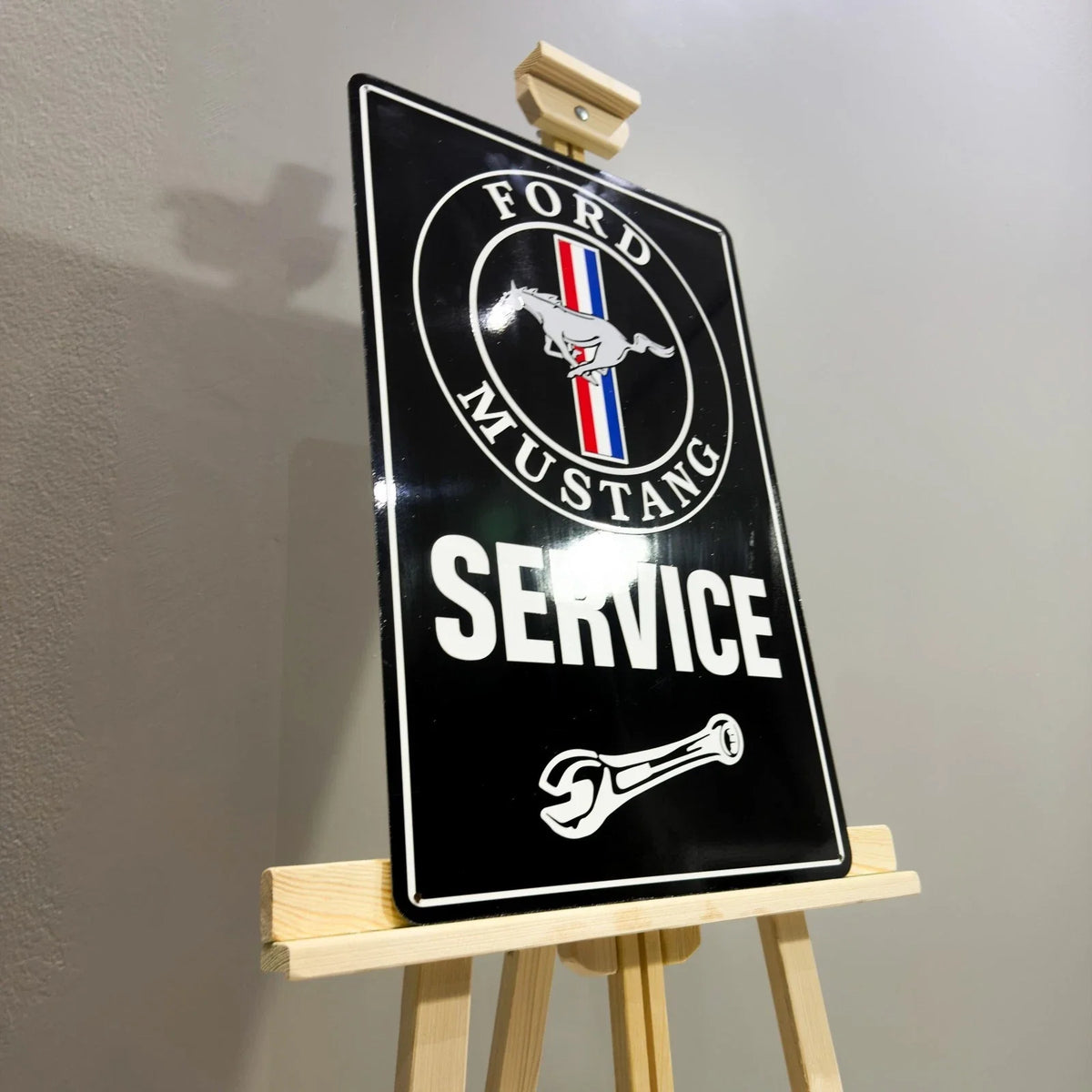 Ford Mustang Service Heavy Metal Sign – Garage & Man Cave Decor