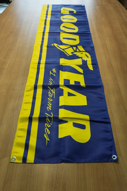 Goodyear Racing Blue Pennant Flag – Garage & Man Cave Banner