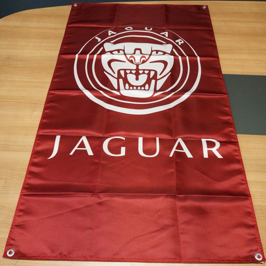 Jaguar Heritage Red Emblem Pennant Flag – Garage & Man Cave Banner
