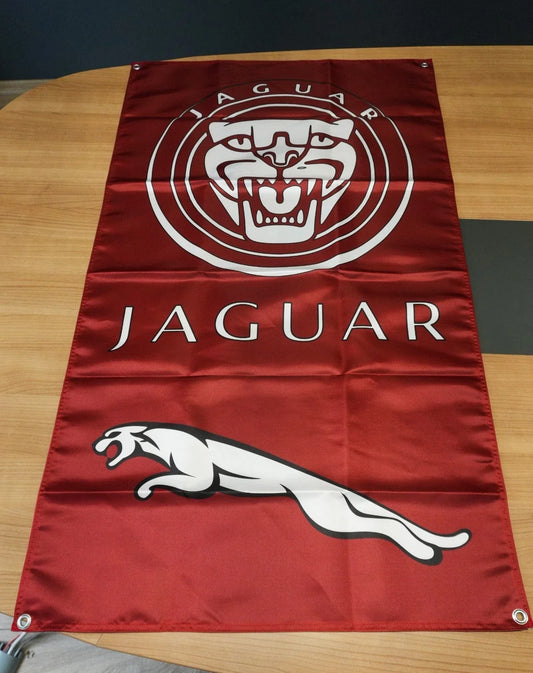 Jaguar Heritage Red Pennant Flag – Garage & Man Cave Banner