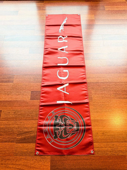 Jaguar Racing Red Pennant Flag – Garage & Man Cave Banner