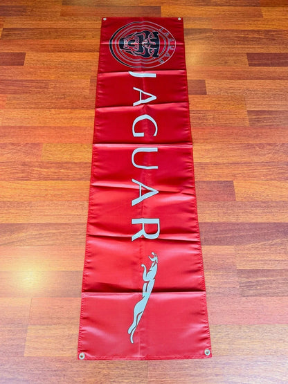 Jaguar Racing Red Pennant Flag – Garage & Man Cave Banner