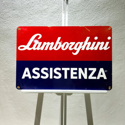 Lamborghini Rusty Assistenza Heavy Metal Sign – Garage & Man Cave Decor