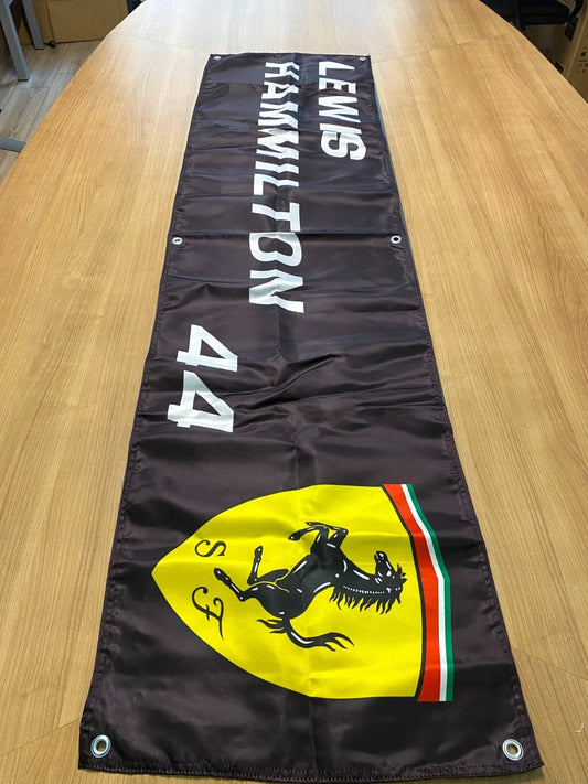 Lewis Hamilton #44 - Scuderia Ferrari Pennant Flag – Garage & Man Cave Banner