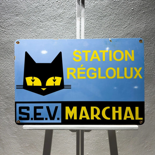 Marchal Station Réglolux Heavy Metal Sign – Garage & Man Cave Decor
