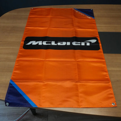 McLaren Papaya Orange Pennant Flag – Garage & Man Cave Banner
