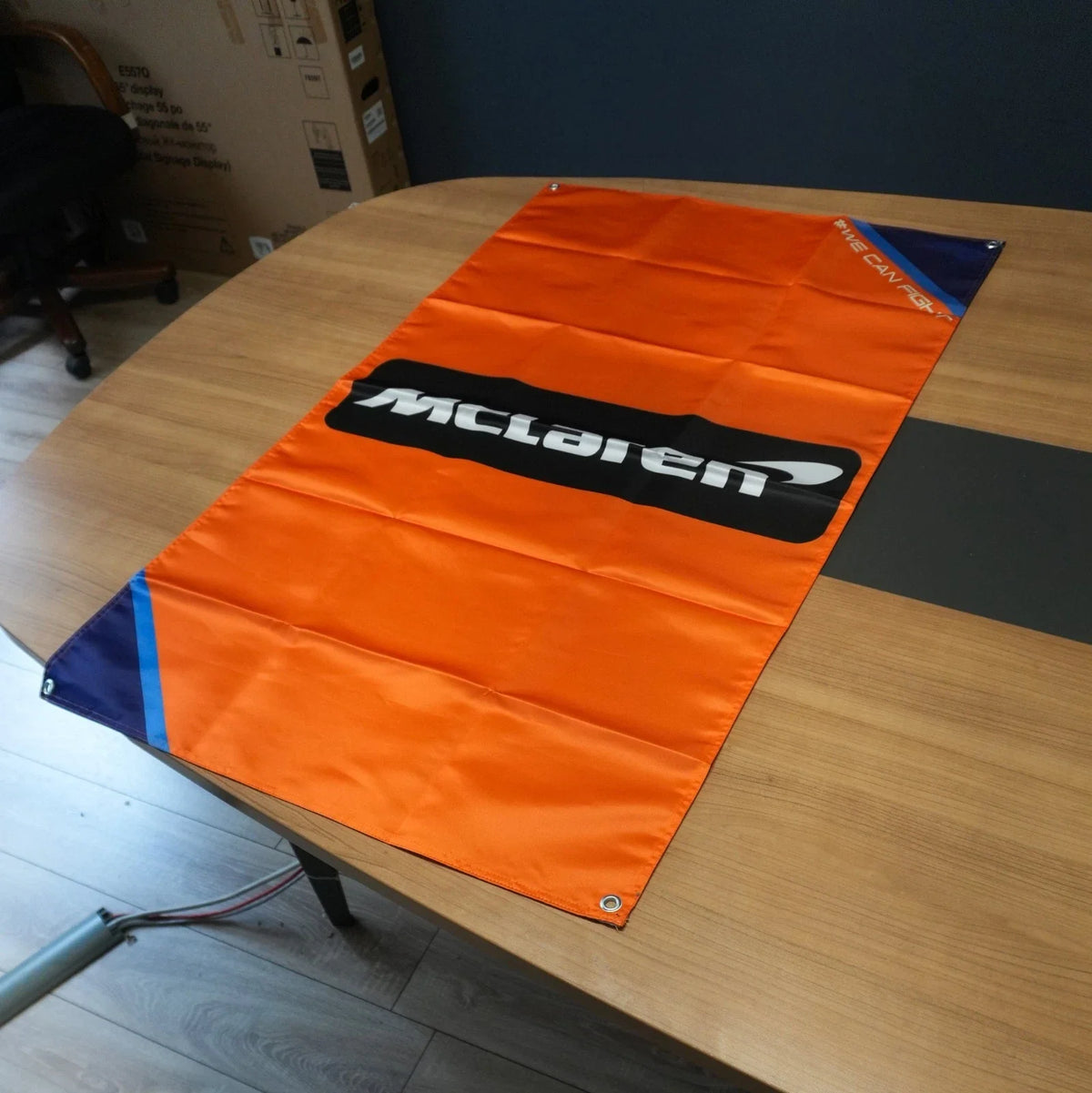 McLaren Papaya Orange Pennant Flag – Garage & Man Cave Banner