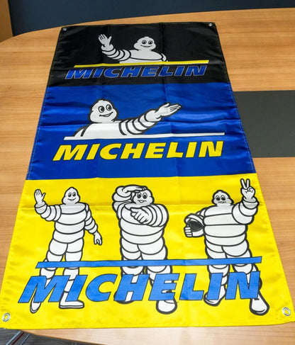 Michelin Bibendum Heritage Pennant Flag – Garage & Man Cave Banner