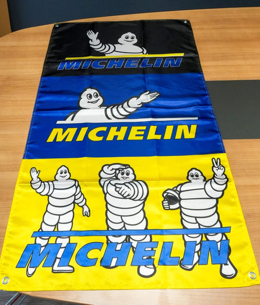 Michelin Bibendum Heritage Pennant Flag – Garage & Man Cave Banner