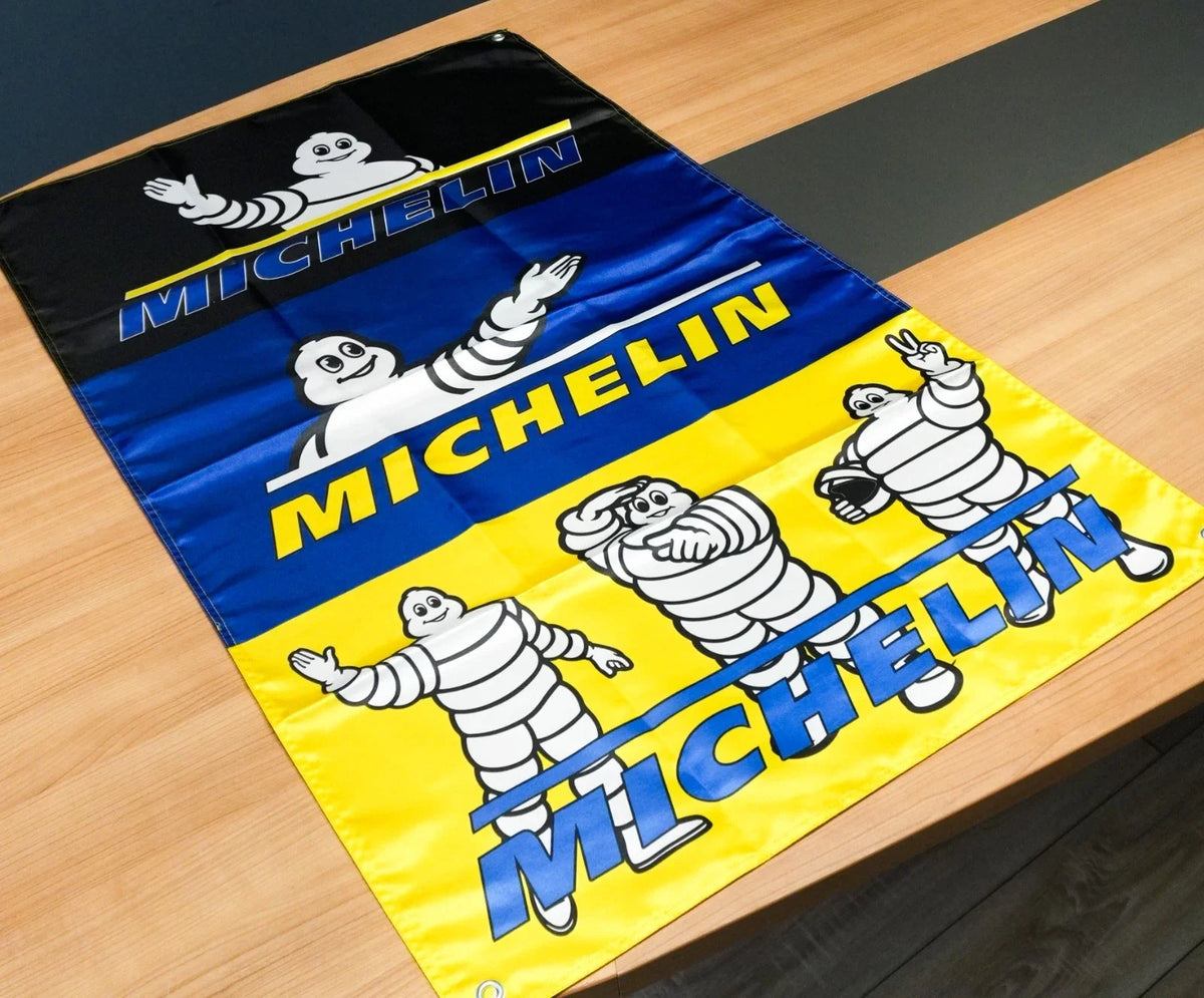 Michelin Bibendum Heritage Pennant Flag – Garage & Man Cave Banner