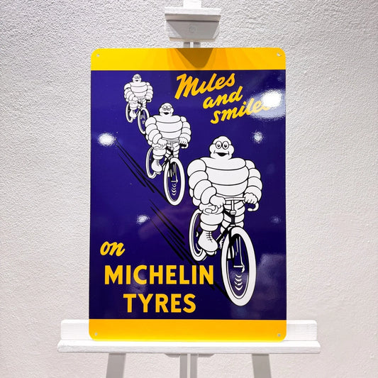 Michelin Cycling Advertising Heavy Metal Sign – Garage & Man Cave Decor