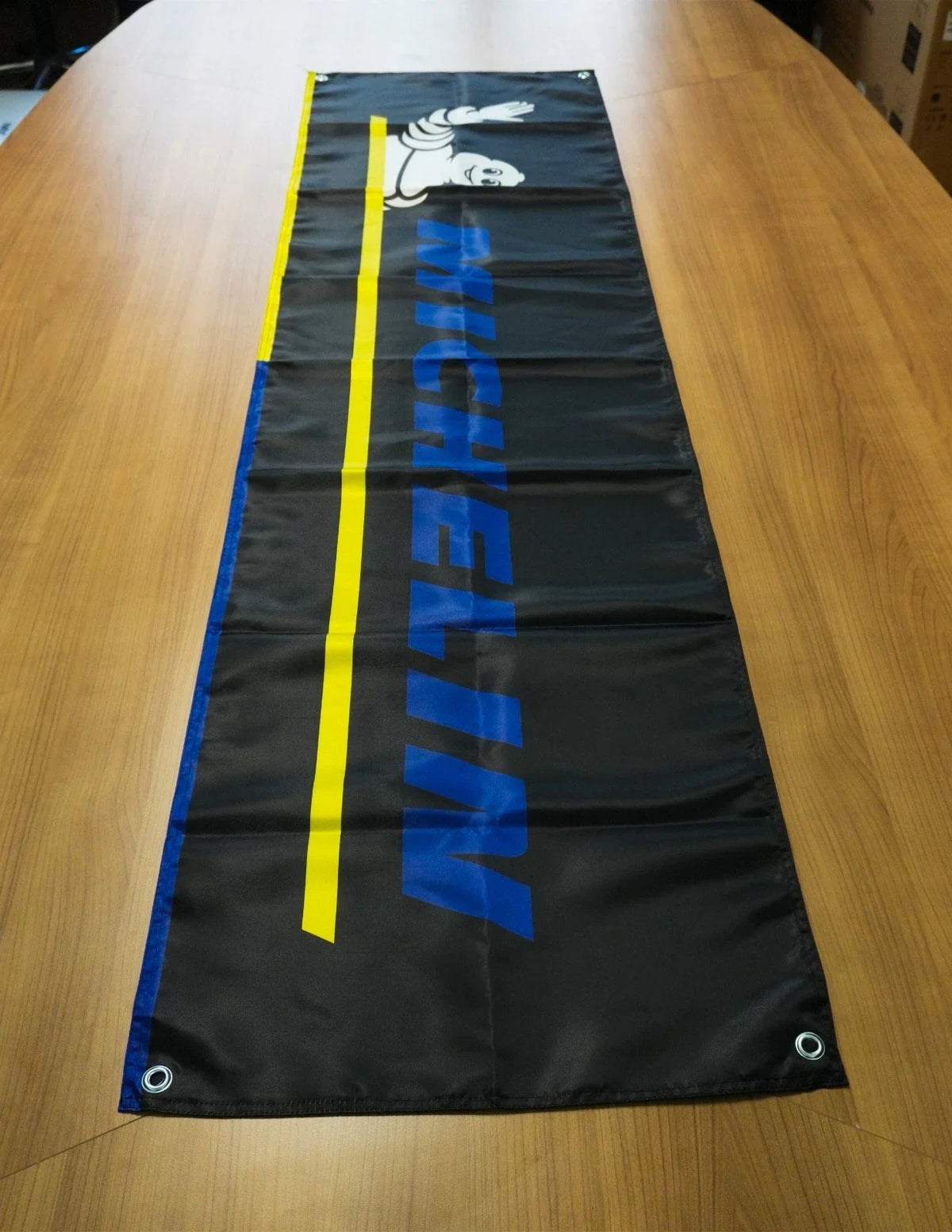 Michelin Yellow Line Pennant Flag – Garage & Man Cave Banner
