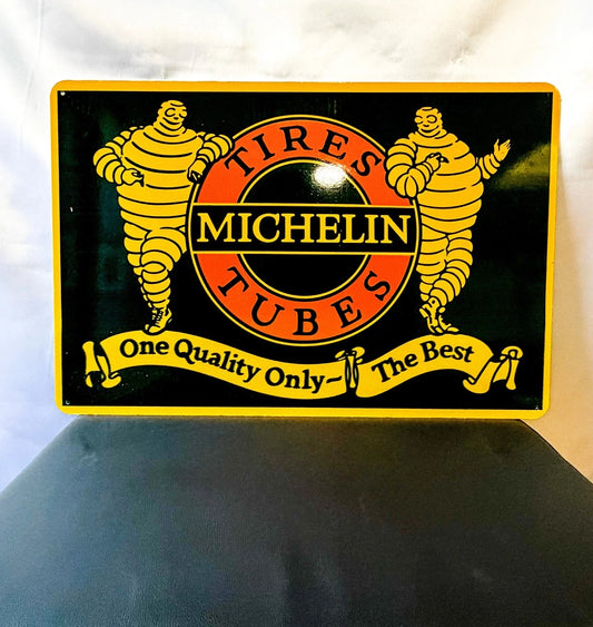 Michelin Tires - Advertising Heavy Metal Sign – Garage & Man Cave Decor