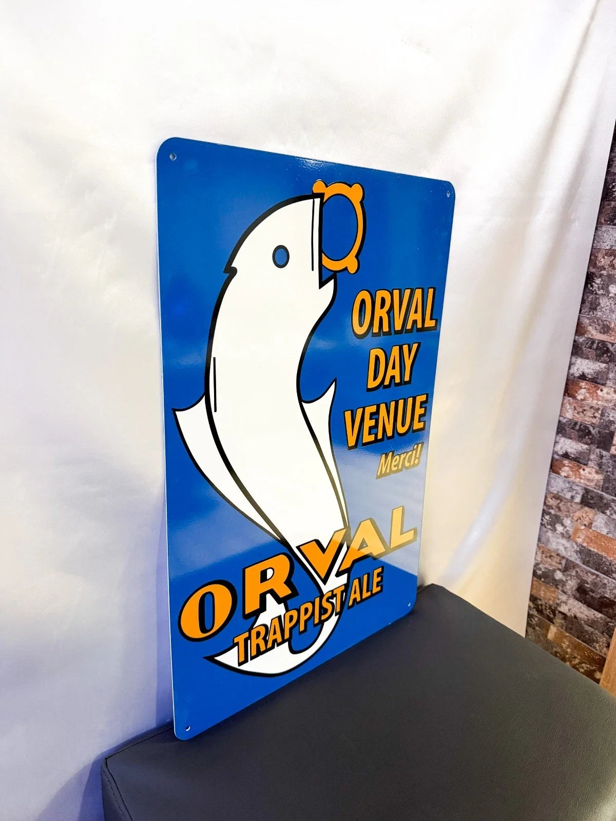 Orval Trappist Ale - Brewery Advertising Heavy Metal Sign – Garage & Man Cave Decor
