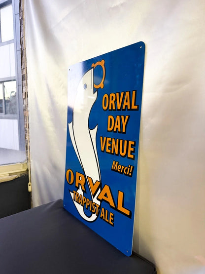 Orval Trappist Ale - Brewery Advertising Heavy Metal Sign – Garage & Man Cave Decor