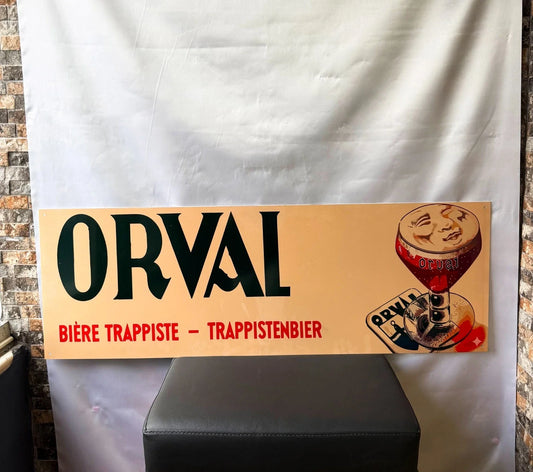 Orval Trappist Beer- Brewery Large Heavy Metal Sign – Garage & Man Cave Decor