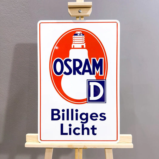 Osram Billiges Licht Heavy Metal Sign – Garage & Man Cave Decor
