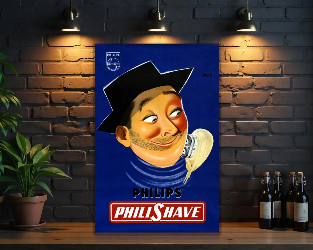 PHILIPS Philishave Electric Shaver Hevay Heavy Metal Sign – Garage & Man Cave Decor