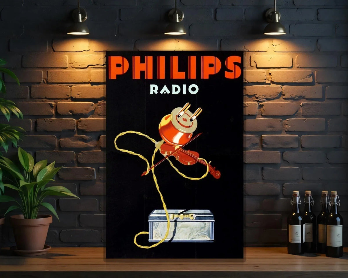 PHILIPS Radio Hevy Heavy Metal Sign – Garage & Man Cave Decor