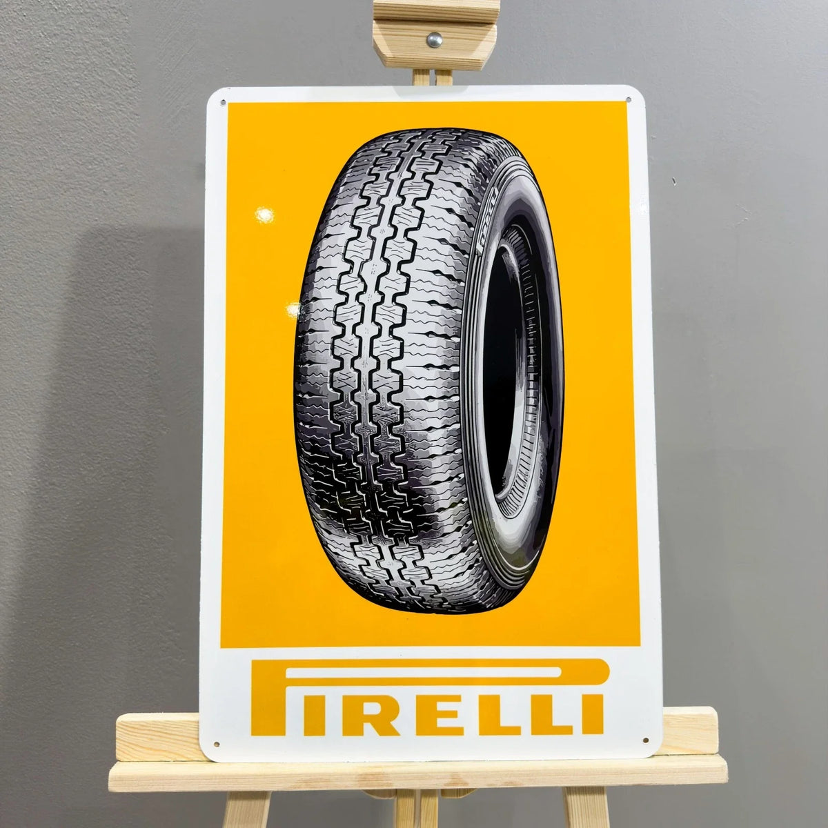 Pirelli Tyre Advertising Heavy Metal Sign – Garage & Man Cave Decor