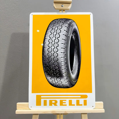 Pirelli Tyre Advertising Heavy Metal Sign – Garage & Man Cave Decor