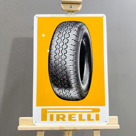 Pirelli Tyre Advertising Heavy Metal Sign – Garage & Man Cave Decor