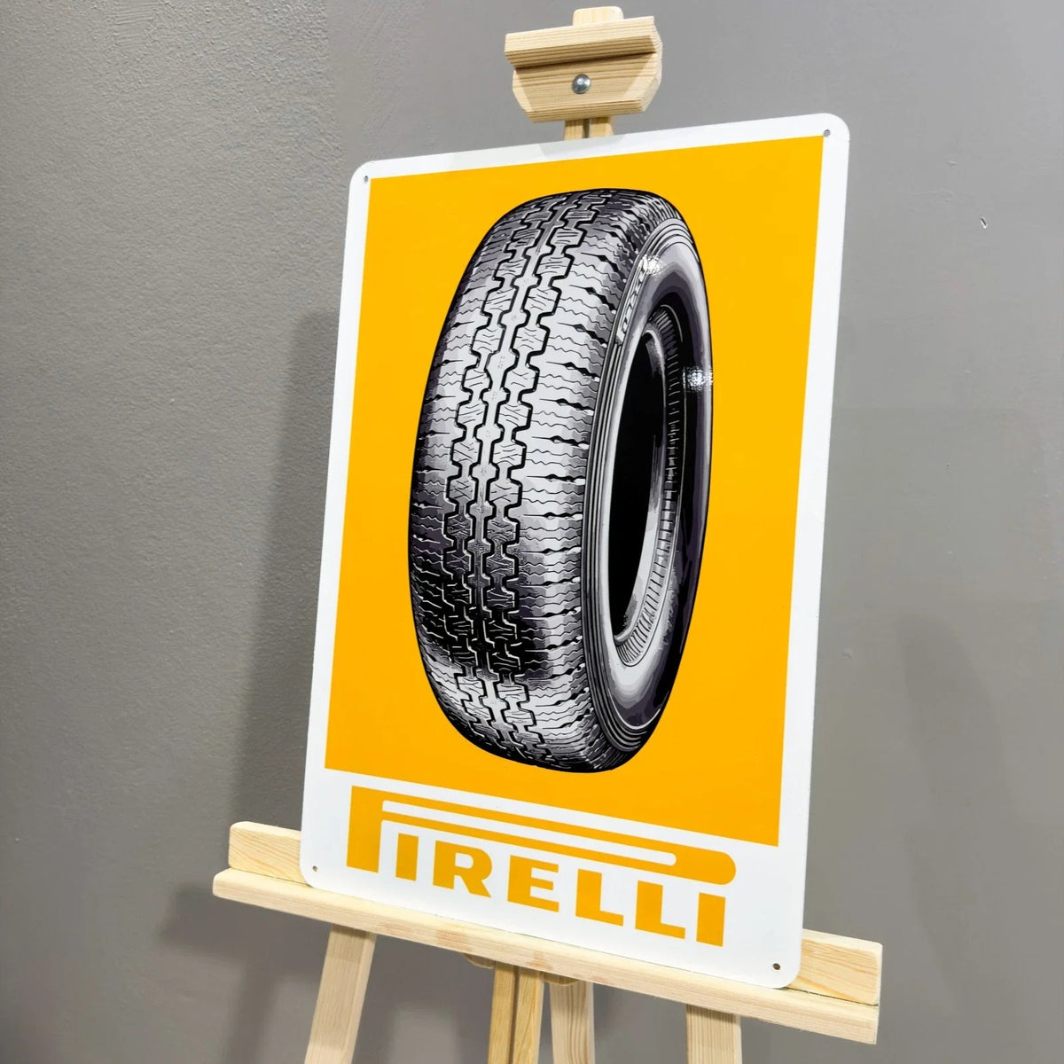 Pirelli Tyre Advertising Heavy Metal Sign – Garage & Man Cave Decor