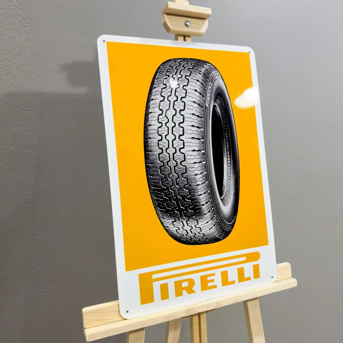 Pirelli Tyre Advertising Heavy Metal Sign – Garage & Man Cave Decor