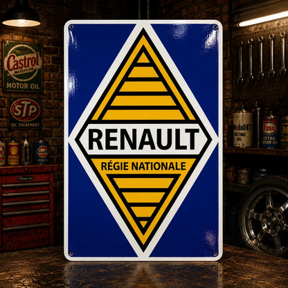 Renault Régie Nationale Heavy Metal Sign – Garage & Man Cave Decor