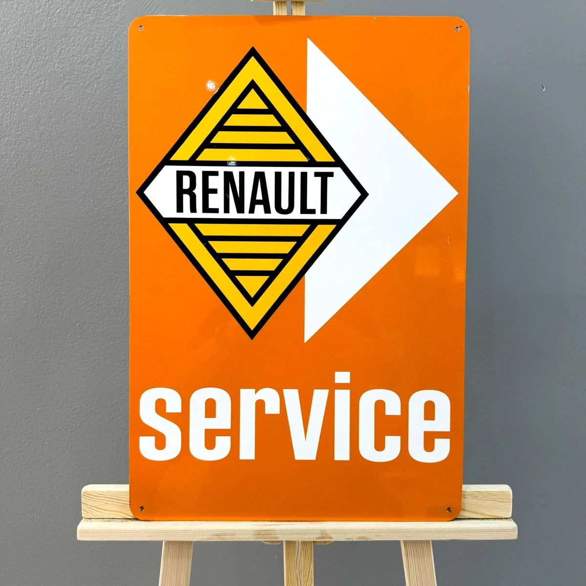 Renault Service Heavy Metal Sign – Garage & Man Cave Decor