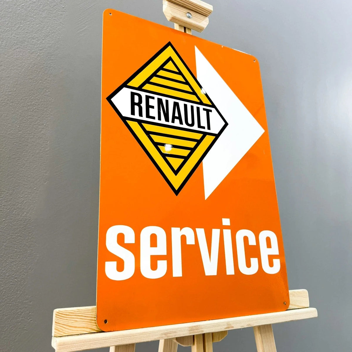 Renault Service Heavy Metal Sign – Garage & Man Cave Decor