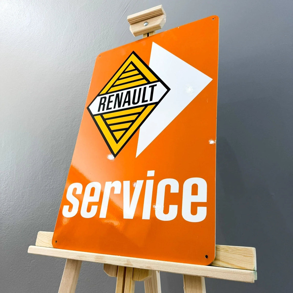 Renault Service Heavy Metal Sign – Garage & Man Cave Decor