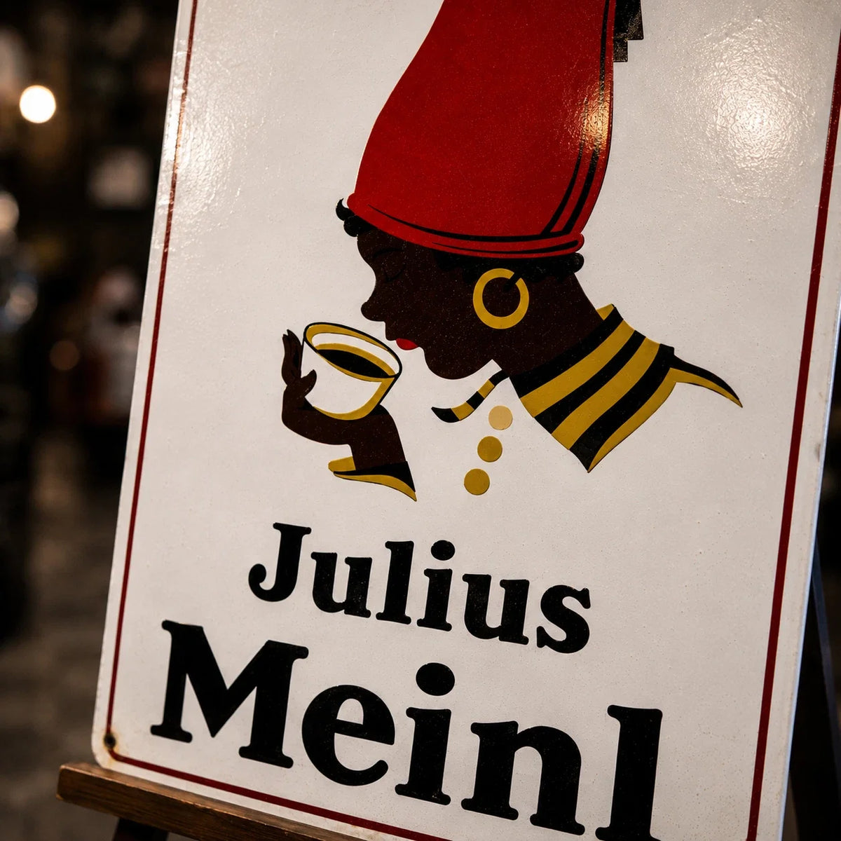 Rusty Julius Meinl Coffee Heavy Metal Sign – Garage & Man Cave Decor