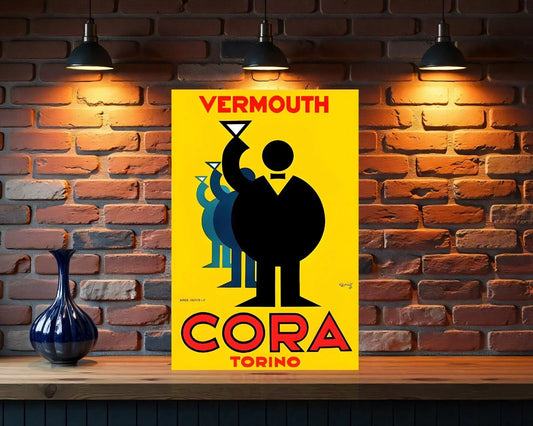 Cora Torino Vermouth Heavy Metal Sign – Garage & Man Cave Decor