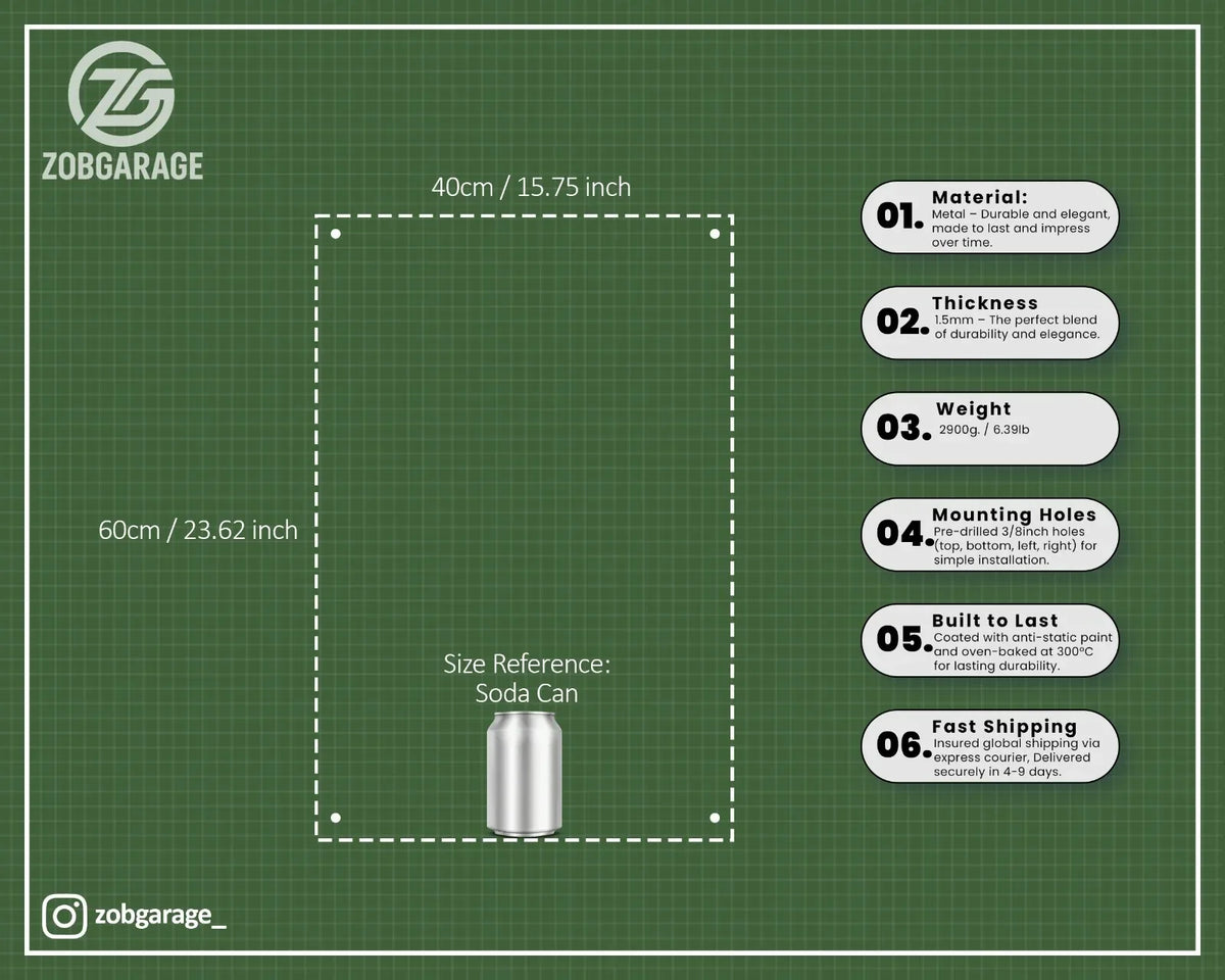 Campari Twins Heavy Metal Sign – Garage & Man Cave Decor