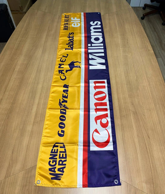 Williams Renault Camel Pennant Flag – Garage & Man Cave Banner